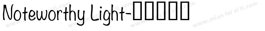 Noteworthy Light字体转换